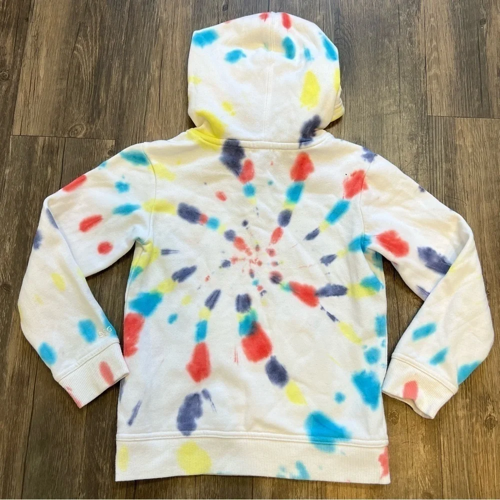 Kids DSG Tye Die Hoodie Blue/Red Size XS